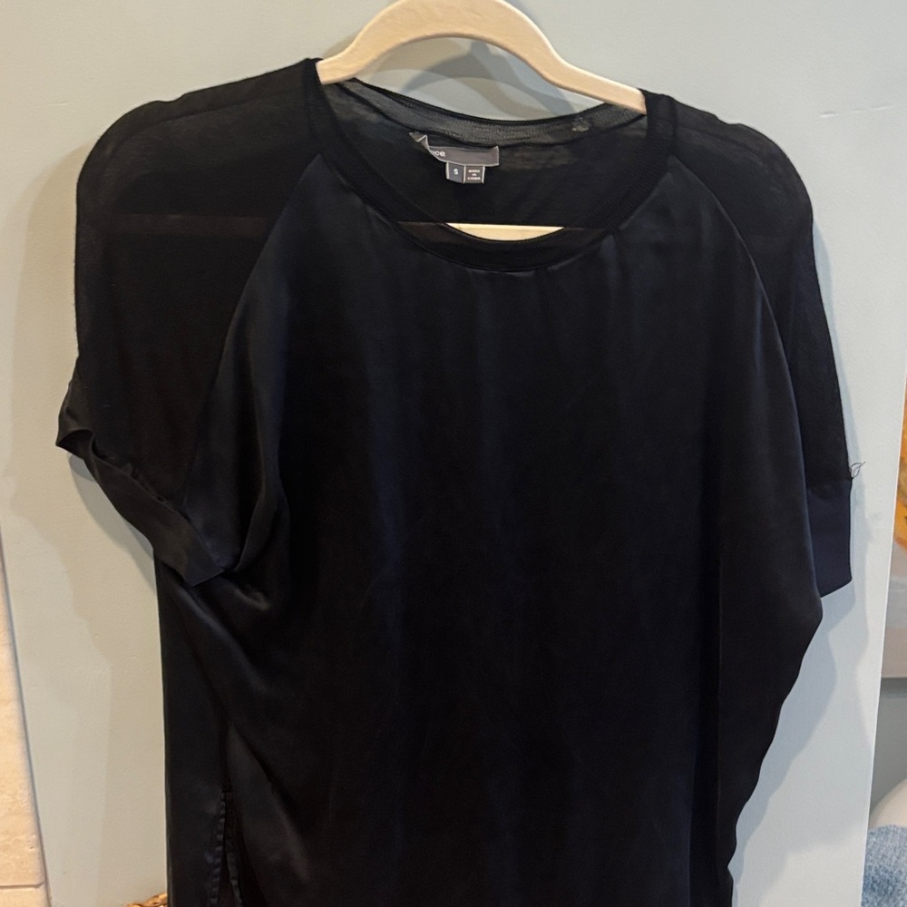 Vince Black Short Sleeve Tee